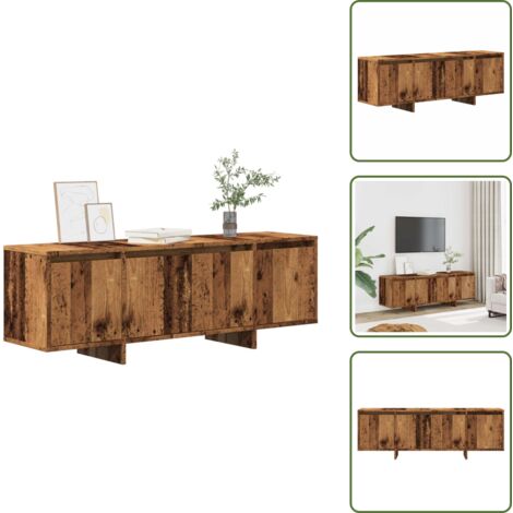Mobile TV per soggiorno - vidaXL Mobile Porta TV Legno Antico 120x30x40,5 cm Legno Multistrato - Mobile TV per camera da letto