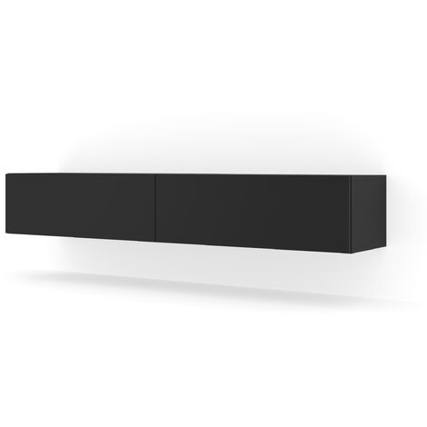 MOBILE TV PORTA TV STAND TV SOGGIORNO BINGO 180x40x30 NERO OPACO