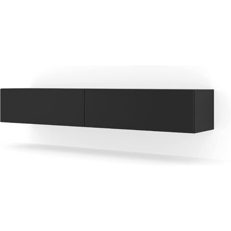 MOBILE TV PORTA TV STAND TV SOGGIORNO BINGO 180x40x30 SCHWARZ MATT