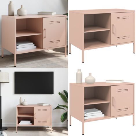 Mobile TV Rosa 68x39x50,5 cm in Acciaio - TV in acciaio - TV industriale