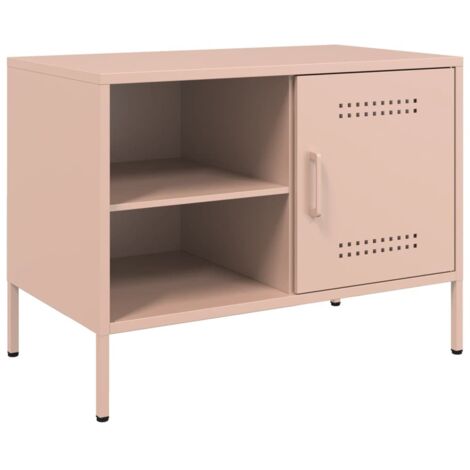 Mobile TV Rosa 68x39x50,5 cm in Acciaio vidaXL 634796