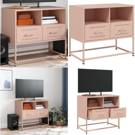 Mobile TV Rosa 68x39x60,5 cm in Acciaio - TV in acciaio - TV industriale