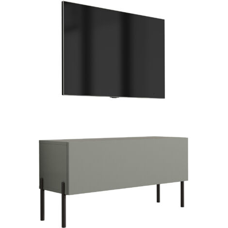 Mobile TV : Rosso Mattone, 100 x 52 x 32 cm, Gambe dorate