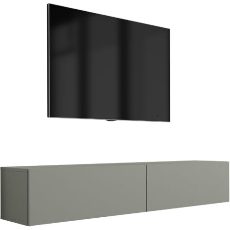 Mobile TV : Rosso Mattone, 170 x 52 x 32 cm, gambe nere
