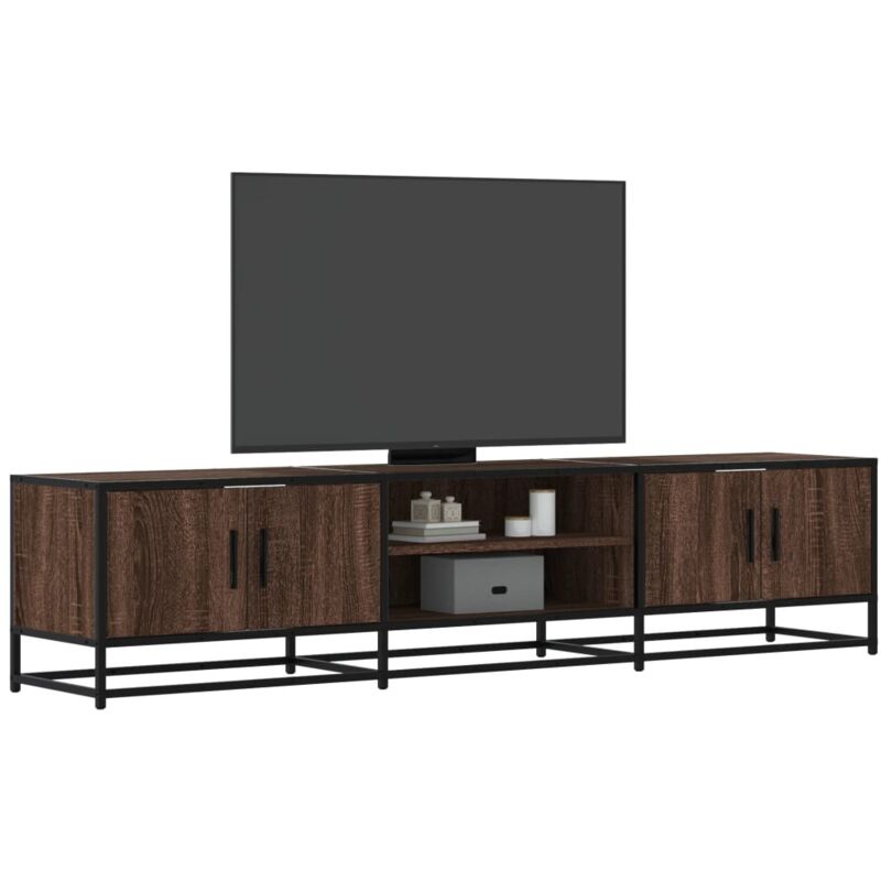 Mobile tv Rovere Marrone 180x35x41 cm in Truciolato - Vidaxl