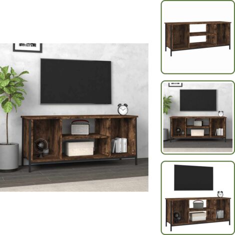 Mobile TV rovere fumo - vidaXL Mobile TV Rovere Fumo 102x35x45 cm in Legno Multistrato -