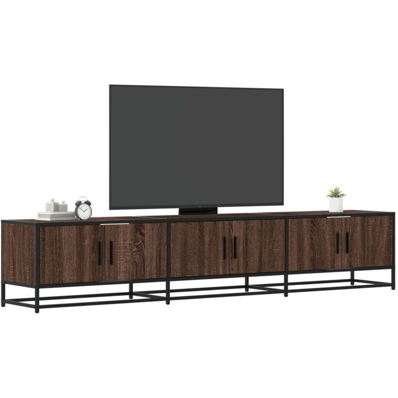 Mobile tv Rovere Marrone 210x35x41 cm in Truciolato - Vidaxl