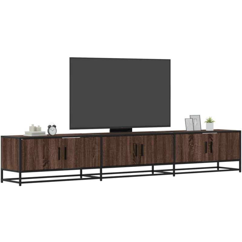 Torana - Mobile tv Rovere Marrone 240x35x41 cm in Legno Multistrato