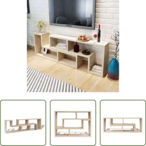 Mobile TV Rovere -  Mobile Porta TV Doppio a L Colore Rovere