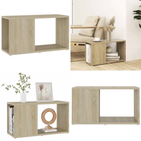 Mobile TV Rovere Sonoma 60x24x32 cm in Truciolato - Mobile TV - Libreria