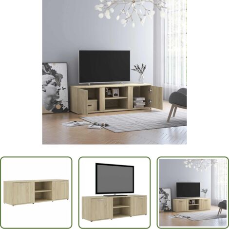 Mobile TV rovere sonoma -  Mobile Porta TV Rovere Sonoma 120x34x37 cm in Legno Multistrato