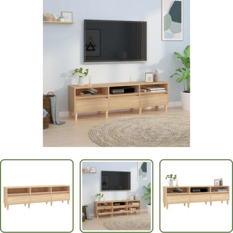 Mobile TV Rovere Sonoma -  Mobile Porta TV Rovere Sonoma 150x30x44,5 cm Legno Multistrato