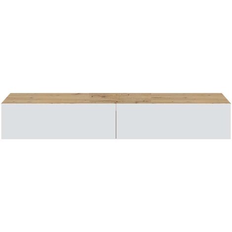 Mobile TV sospeso 2 abbattibili e 2 ripiani - L180 cm - Kaway