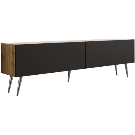 Mobile TV sospeso : Nero Opaco / Nero Lucido, 100 x 34 x 32 cm