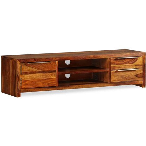 Mobile TV Stand Solid Sheesham of 120x30x30 cm
