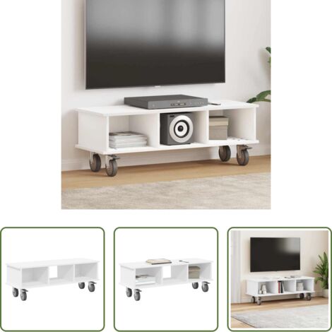 Mobile TV -  Supporto TV Bianco 100 x 35 x 35 cm Legno multistrato
