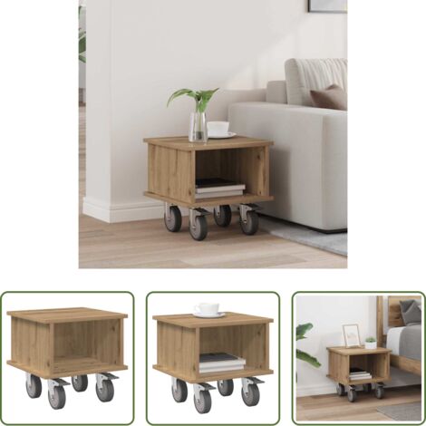 Mobile TV -  Supporto TV Rovere artigianale 37 x 35 x 35 cm