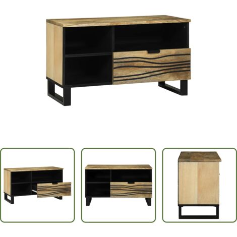Mobile TV -  Unità TV con cassetto Marrone 80 x 33 x 46 cm Legno multistrato
