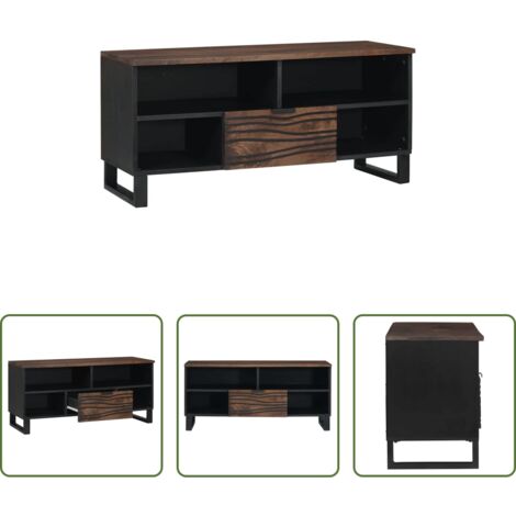 Mobile TV -  Unità TV con cassetto Noce 105 x 33 x 46 cm Legno multistrato