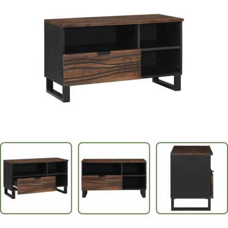 Mobile TV -  Unità TV con cassetto Noce 80 x 33 x 46 cm Legno multistrato