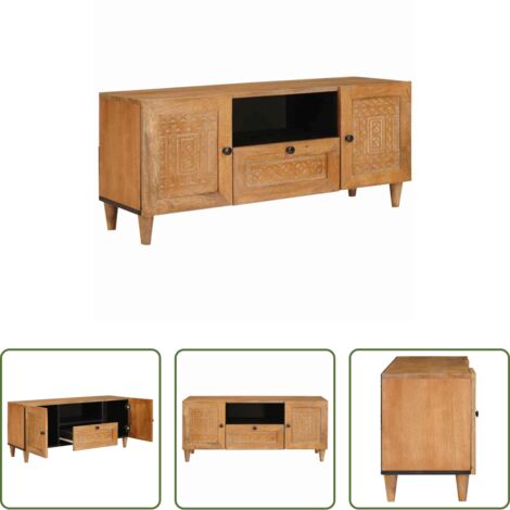Mobile TV -  Unità TV Marrone Chiaro 105 x 33 x 46 cm Legno multistrato