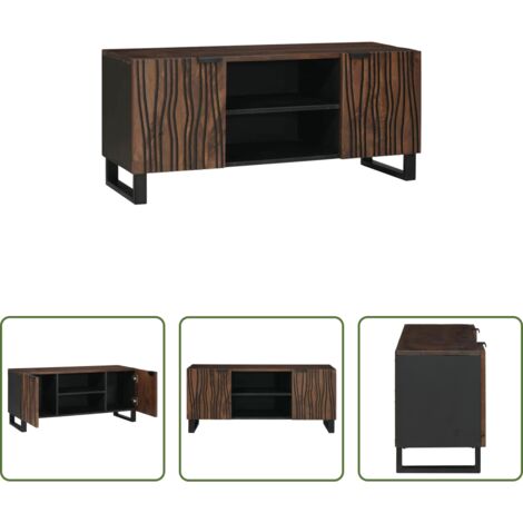 Mobile TV -  Unità TV Noce 105 x 33 x 46 cm Legno multistrato