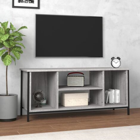 Mobile TV，Mobile Porta TV Salotto，Tavolino TV Grigio Sonoma 102x35x45 cm in Legno Multistrato MCWN600587 BonneVie