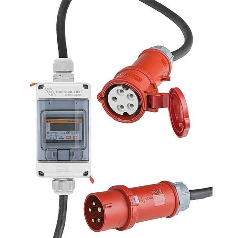 Mobiler Zwischensteckerzähler Drehstrom CEE 32A mit MID