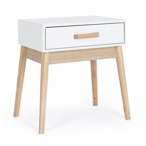 Mobiletto 1 Cassetto Ordinary in Legno Bianco