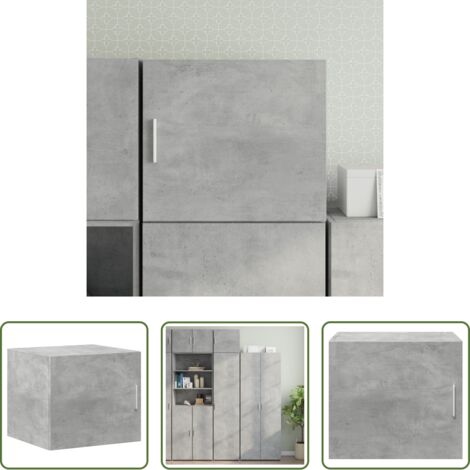 Mobiletto a parete -  Mobile a Parete Grigio Cemento 45x42,5x40 cm Legno Multistrato