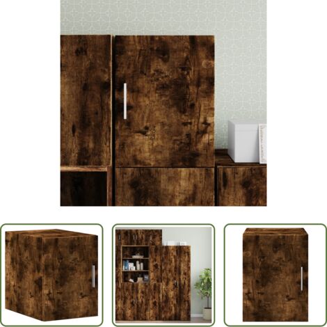 Mobiletto a parete -  Mobile a Parete Rovere Fumo 30x42,5x40 cm in Legno Multistrato