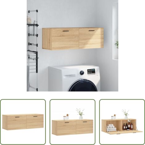 Mobiletto a parete -  Mobile a Parete Rovere Sonoma 100x36,5x35 cm Legno Multistrato