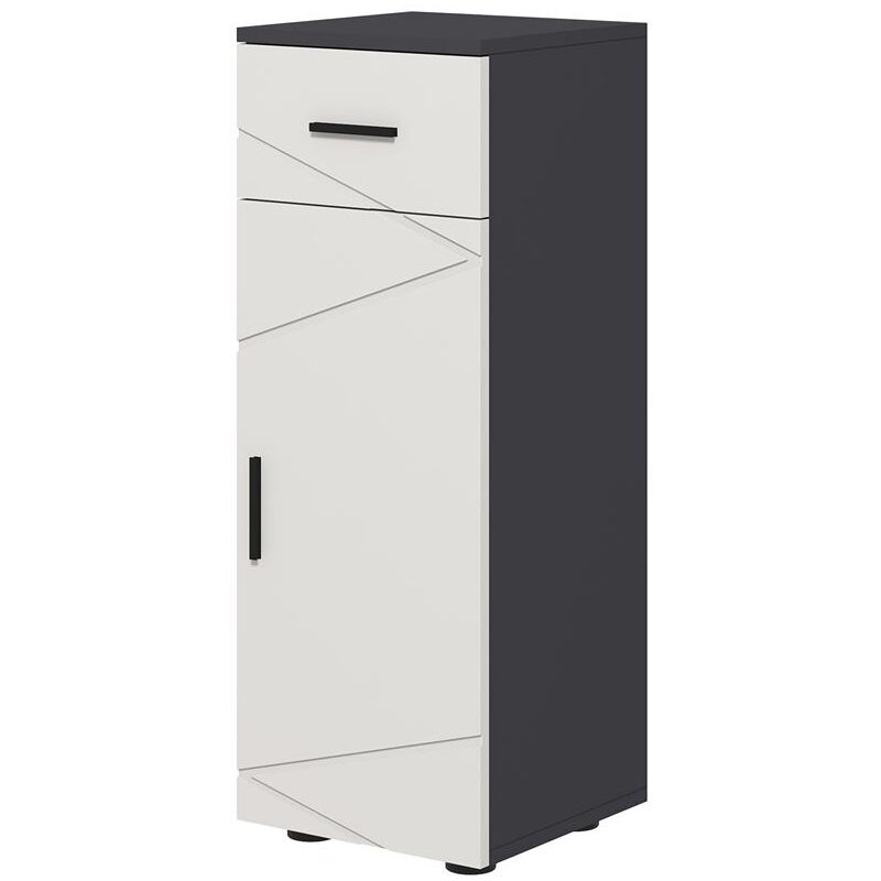 Mobiletto Bagno in Truciolato con Cassetto e