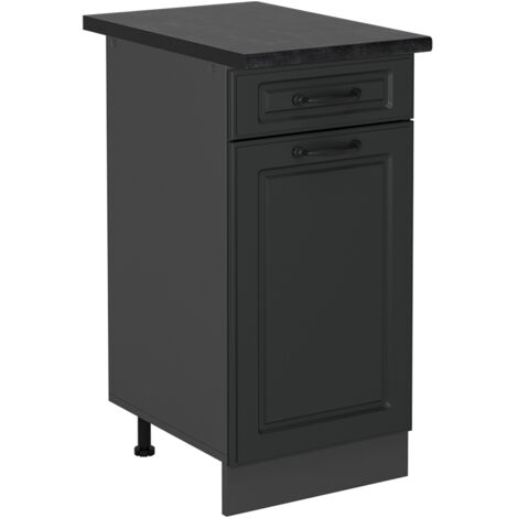 Mobiletto base per cucina R-Line, Antracite casa di campagna, 40 cm , PL Antracite, Vicco