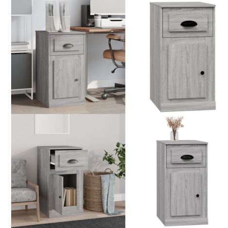 Mobiletto Cassetto Grigio Sonoma 40x50x75 cm Legno Multistrato - Cassetto - Mobiletto