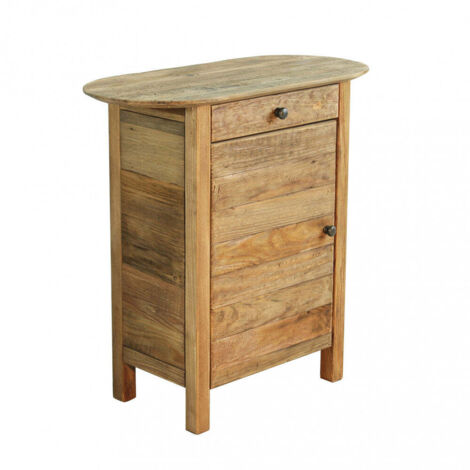 Mobiletto comodino in legno con anta e cassetto Farran