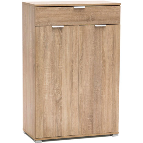 MOBILETTO CON 2 ANTE E CASSETTO NATURALE 75 X 38 X H112 CM