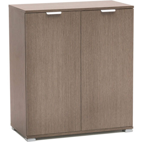 MOBILETTO CON 2 ANTE IN ROVERE GRIGIO 75 X 38 X H85 CM