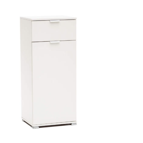 MOBILETTO CON ANTA E 1 CASSETTO BIANCO 45 X 38 X H103 CM