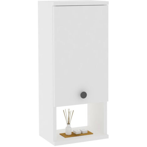 Mobiletto da bagno, armadietto da bagno, spazio di archiviazione Cabinet Bianco