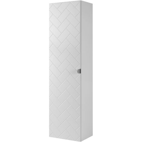 Mobiletto da bagno, Cashmere, 35 x 136 x 27 cm, maniglie argentate
