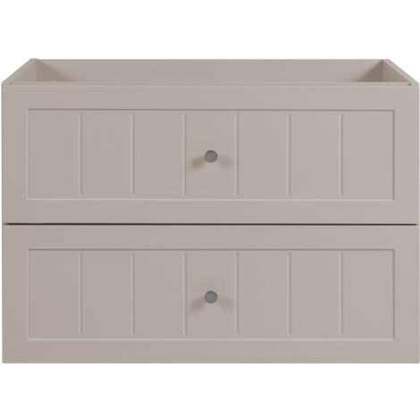 Mobiletto da bagno in stile classico, nero, 35 x 136 x 27 cm, maniglia nera
