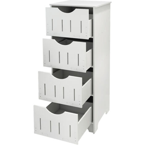 Mobiletto da bagno indipendente multistrato in PP 303082cm bianco