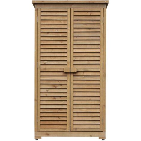 Mobiletto da Giardino Porta Utensili 87x45x160 cm in Legno