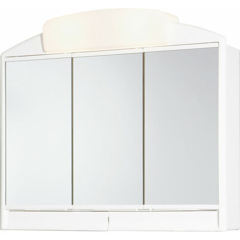 mobiletto del bagno LED bianchi Rano 59 x 51 x 16 (14) cm