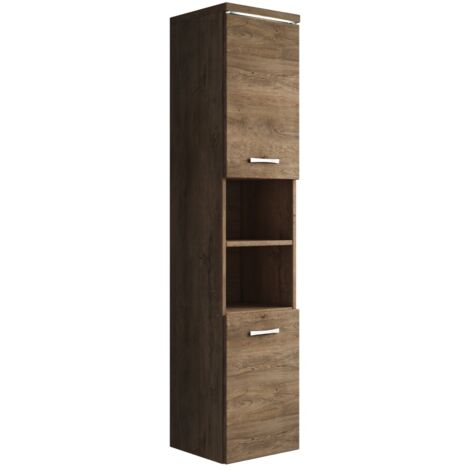 Mobiletto del bagno Paso 35 x 35 x 160 cm Rovere Marrone - Mobiletto armadietto,