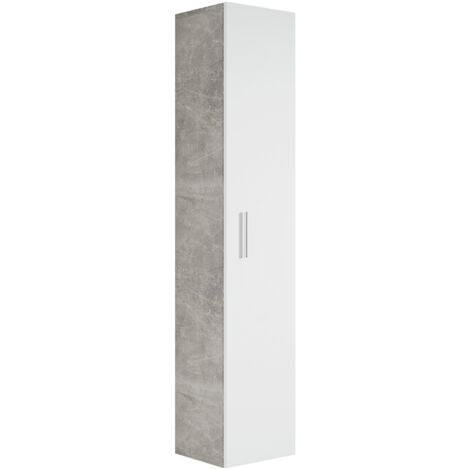 Homgoday Mobiletto con Rotelle Grigio Cemento 60x45x60 cm in Truciolato,  Salvaspazio Armadietto da Esterno, Mobili Esterno Balcone per Soggiorno,  Ufficio, Camera da Letto, Bagno : : Casa e cucina