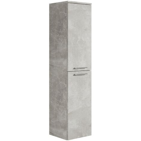 Mobiletto del bagno Saturnus 130 cm Grigio Cemento - Mobiletto armadietto