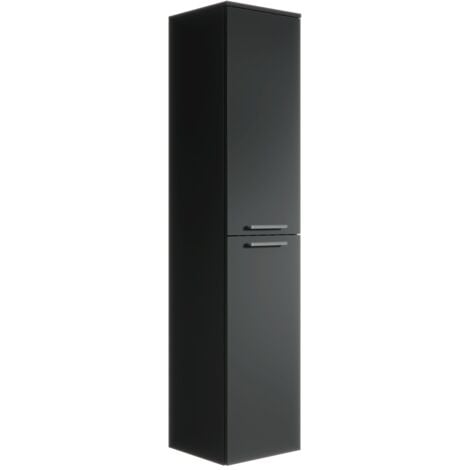 Mobiletto del bagno Venus 160 cm Nero Opaco - Mobiletto armadietto