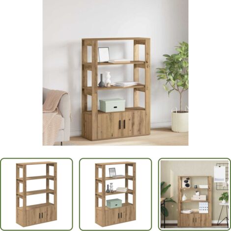 Mobiletto in legno -  Credenza rovere artigianale 30 x 80 x 119.5 cm